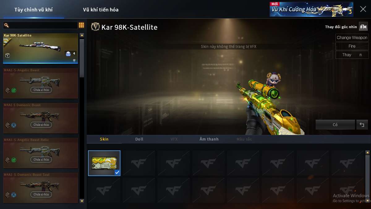 shop acc cf uy tin gia re